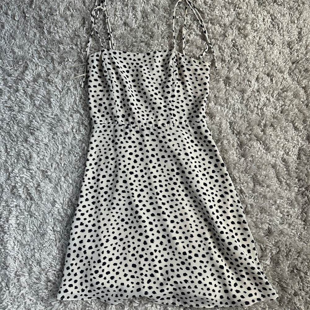 GB ; Polka Dot Spaghetti Strap Dress